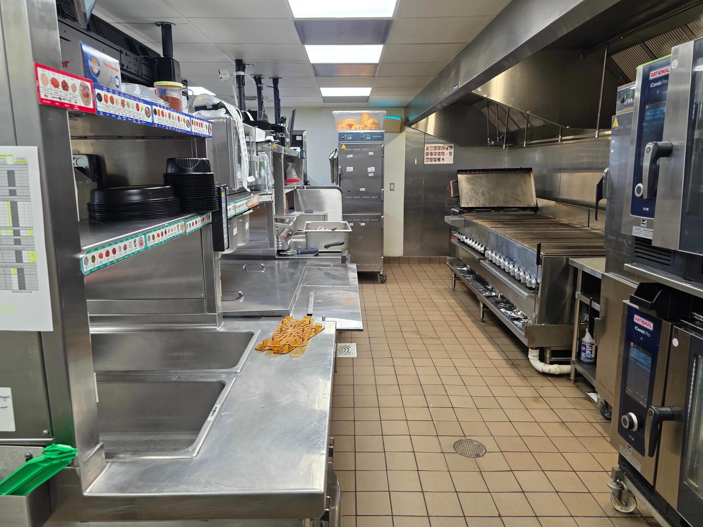 Commercial kitchen stainless steel buildout for a Lubbock restaurant